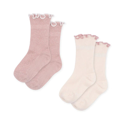 Konges Sloejd 2 PACK RIB FRILL SOCKS - Swanky Boutique Malta