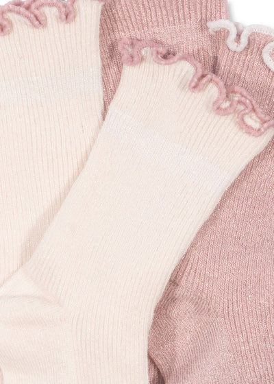 Konges Sloejd 2 PACK RIB FRILL SOCKS - Swanky Boutique Malta