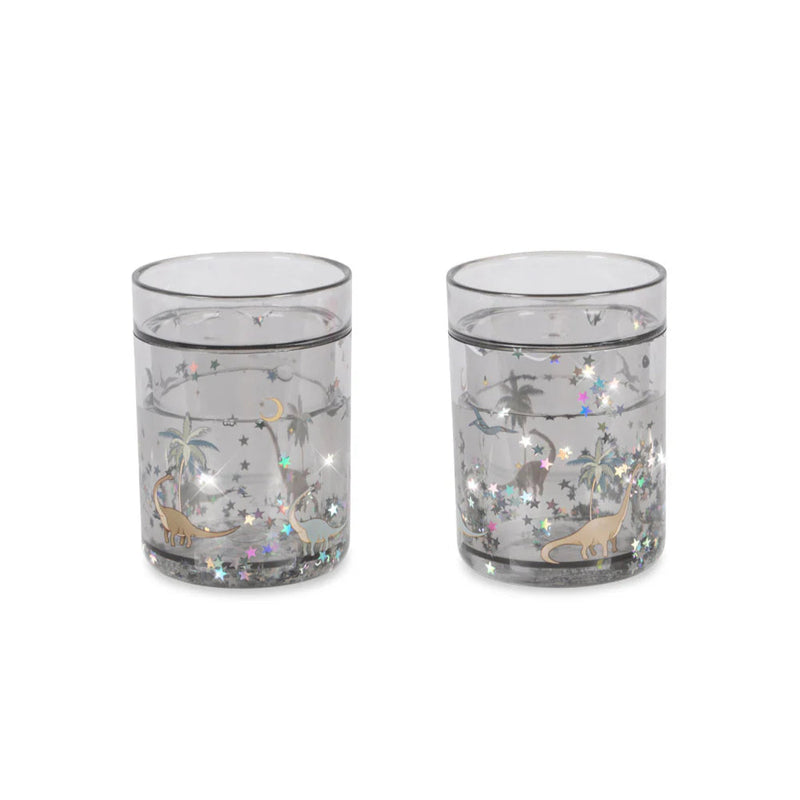 Konges Sloejd 2 pack glitter cups Dino - Swanky Boutique