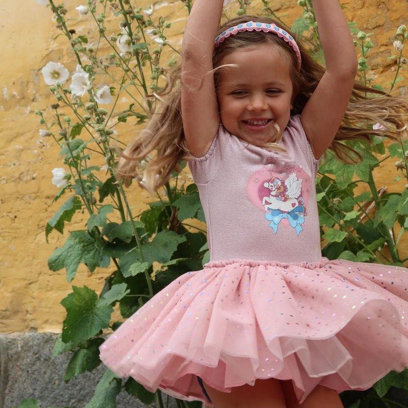 Konges Sloejd- Ada Fairy Ballerina Glitter Dress Fairy Etoile Holographic Pink -Swanky Boutique Malta