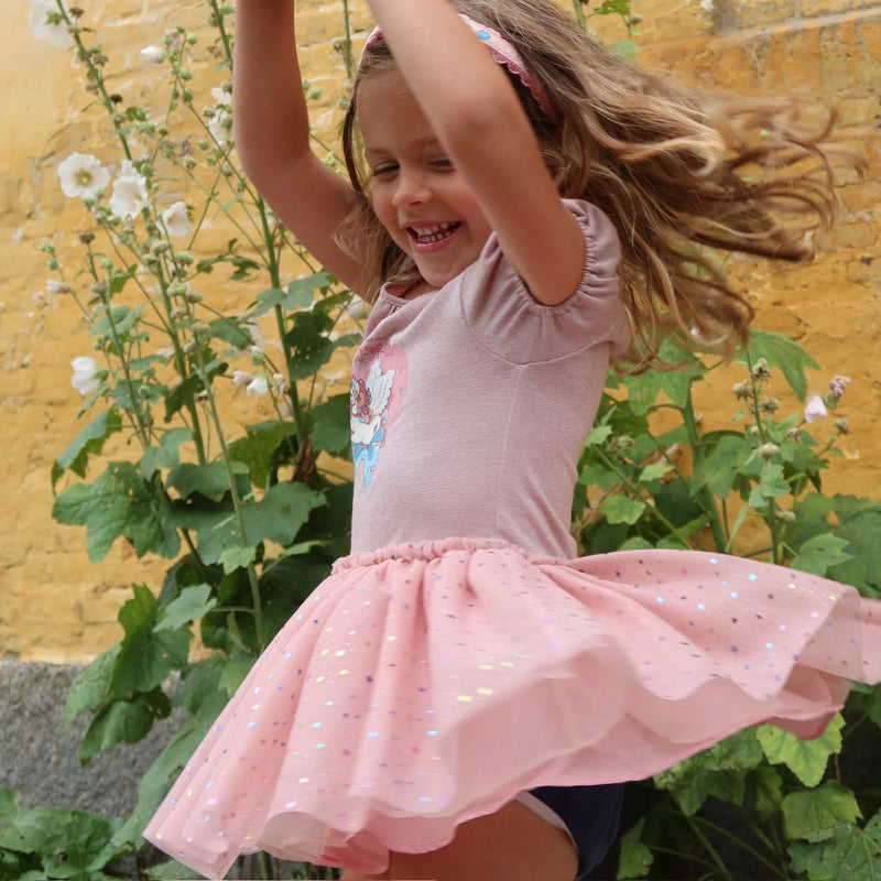 Konges Sloejd- Ada Fairy Ballerina Glitter Dress Fairy Etoile Holographic Pink -Swanky Boutique Malta