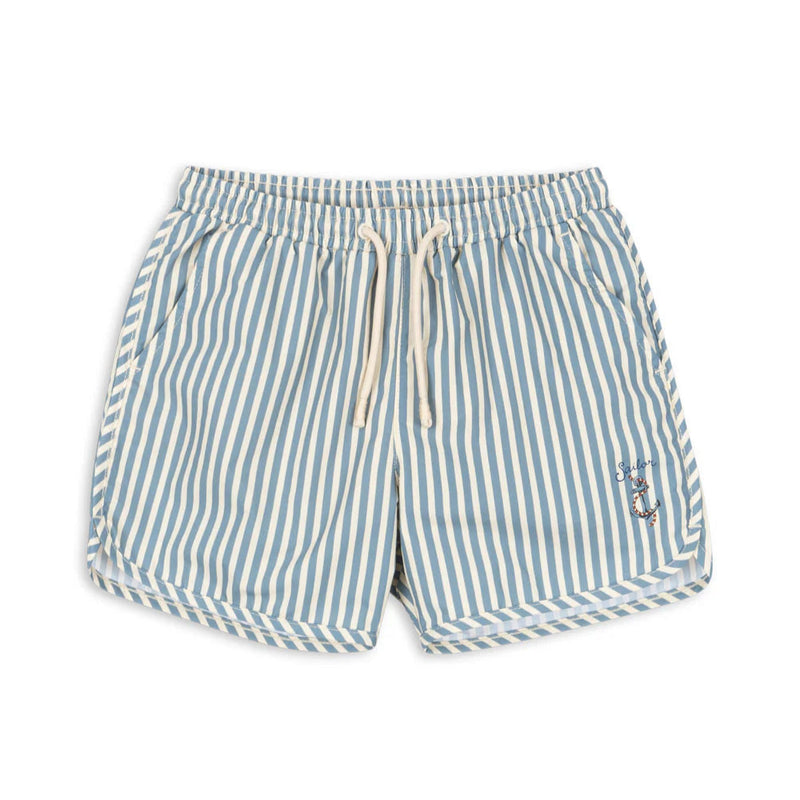 Konges Sloejd Asnou Swim Shorts Sailor Stripe - Swanky Boutique Malta