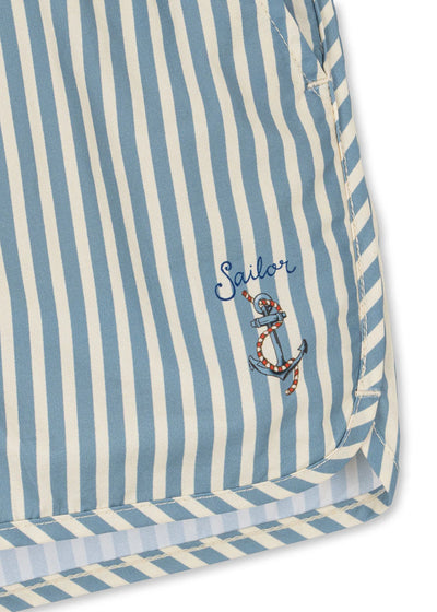 Konges Sloejd Asnou Swim Shorts Sailor Stripe - Swanky Boutique Malta