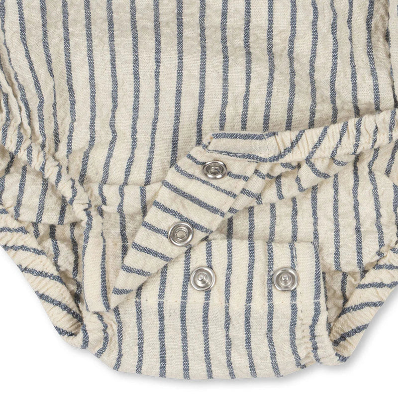 Konges Sloejd- Baby Romper Stripe Blue- Swanky Boutique Malta