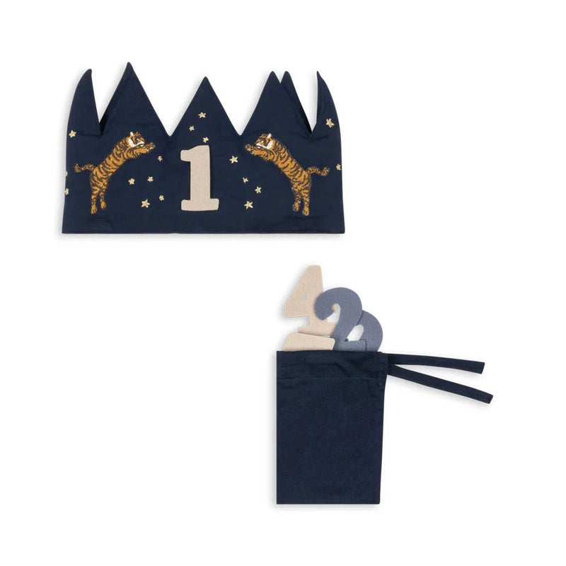 Konges Sloejd Birthday Crown Glitter Tiger - Swanky Boutique