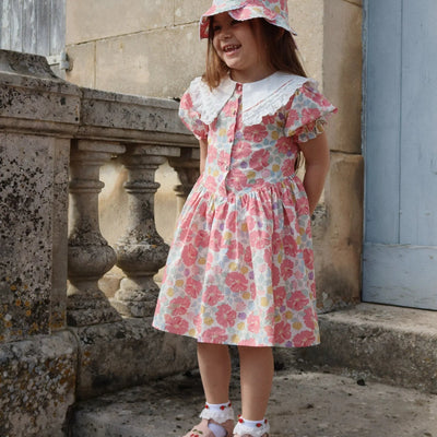 Konges Sloejd COEUR COLLAR DRESS GOTS fleur anglaise - Swanky Boutique Malta