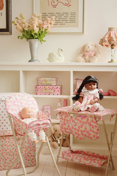 Konges Sloejd Doll High Chair Rose Anglaise - Swanky Boutique