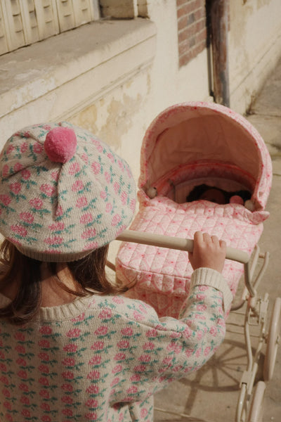 Konges Sloejd Doll Pram - Lacy Pink - Swanky Boutique