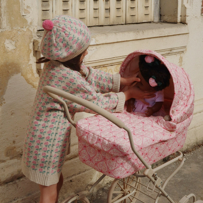 Konges Sloejd Doll Pram - Lacy Pink - Swanky Boutique