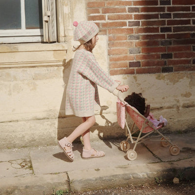 Konges Sloejd Doll Stroller Lacy Pink - Swanky Boutique 8