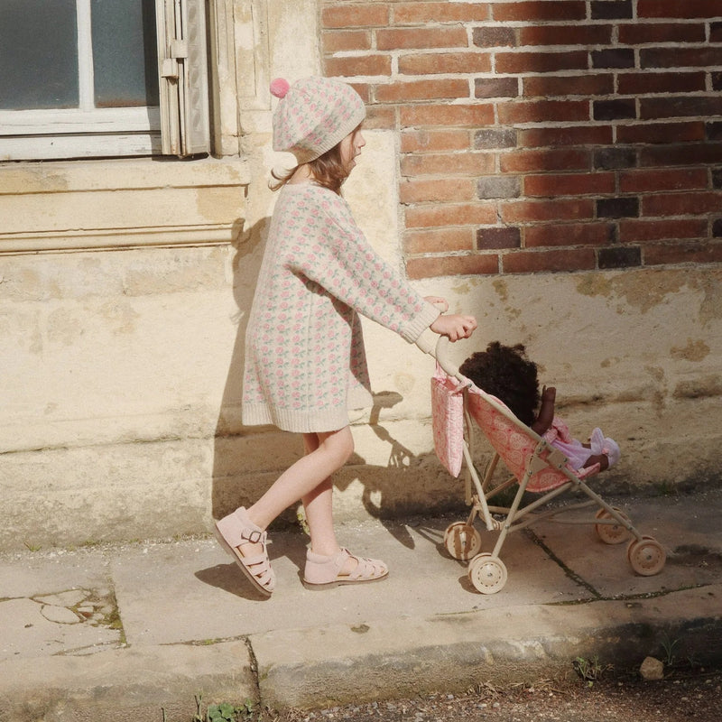 Konges Sloejd Doll Stroller Lacy Pink - Swanky Boutique 8
