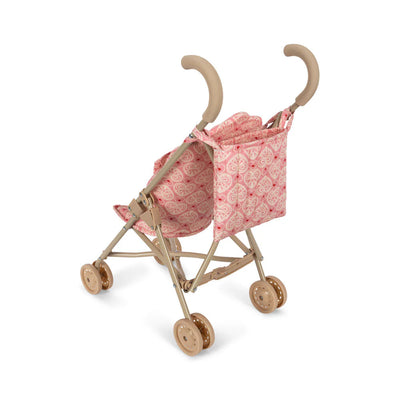 Konges Sloejd Doll Stroller Lacy Pink - Swanky Boutique 8