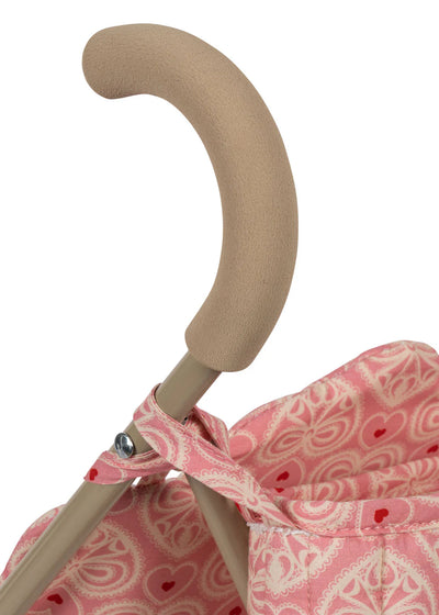Konges Sloejd Doll Stroller Lacy Pink - Swanky Boutique 8
