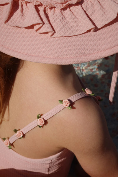 Konges Sloejd Fleuri Swimsuit Powder Pink - Swanky Boutique Malta