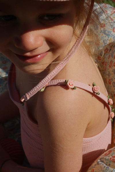 Konges Sloejd Fleuri Swimsuit Powder Pink - Swanky Boutique Malta