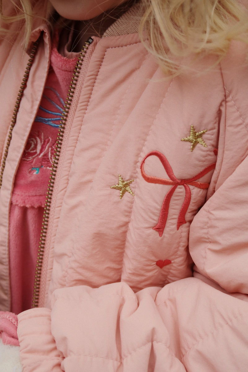 Juno Bomber Jacket - Mellow Rose Unicorns