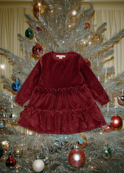 Konges Sloejd Jingle Dress Red Dahlia - Swanky Boutique