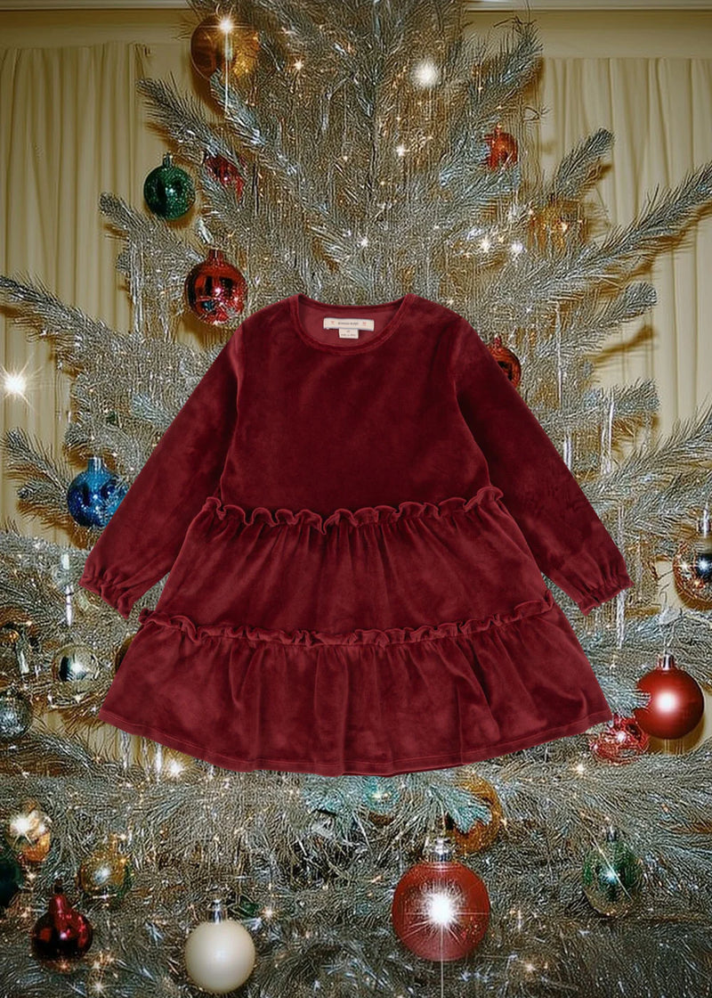 Konges Sloejd Jingle Dress Red Dahlia - Swanky Boutique