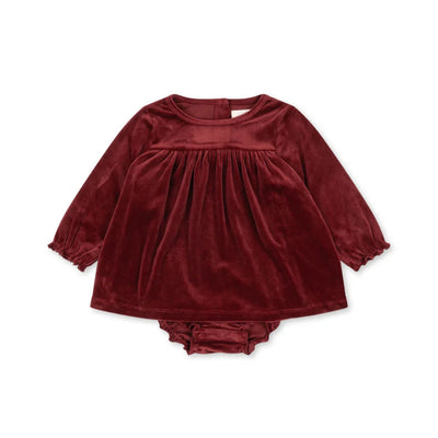 Konges Sloejd Jingle Romper Dress Red Dahlia - Swanky Boutique
