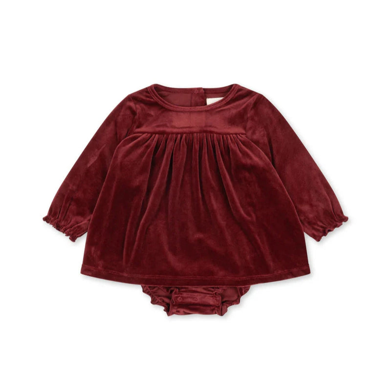 Konges Sloejd Jingle Romper Dress Red Dahlia - Swanky Boutique