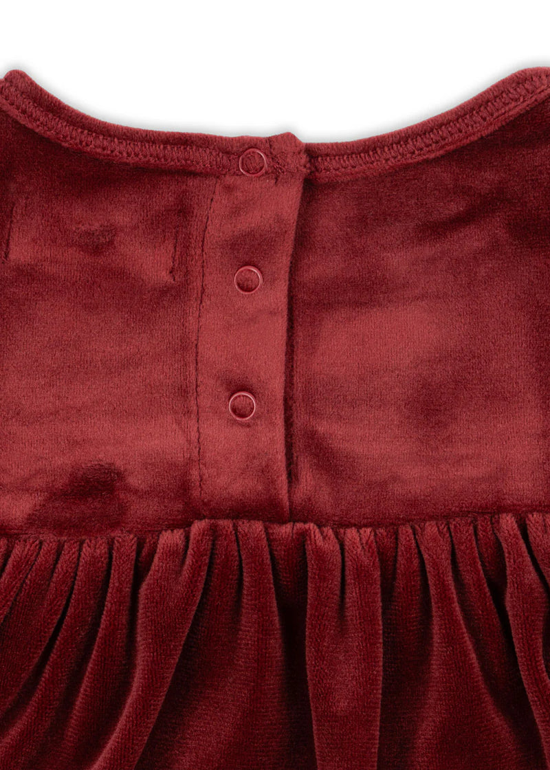Konges Sloejd Jingle Romper Dress Red Dahlia - Swanky Boutique