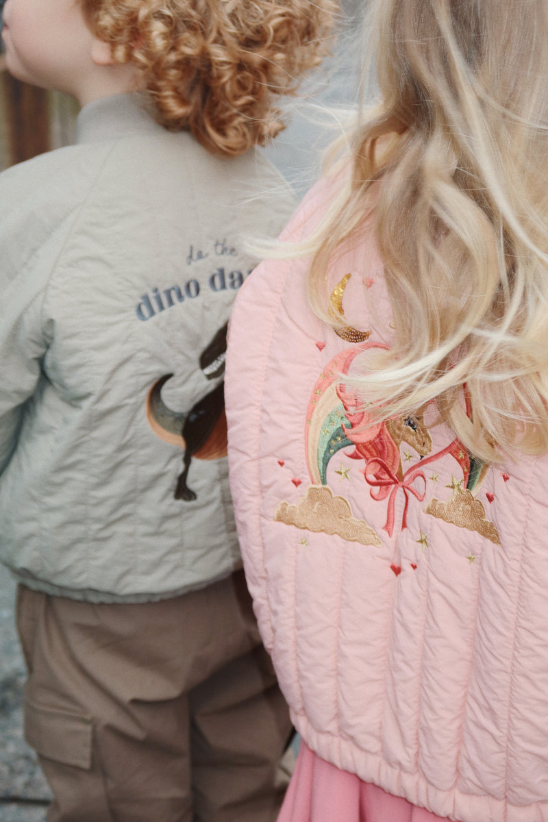 Juno Bomber Jacket - Laurel Oak Dinosaurs