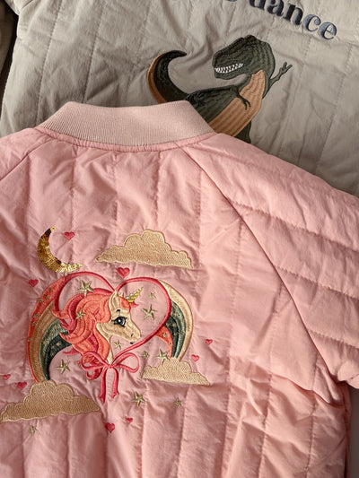 Juno Bomber Jacket - Laurel Oak Dinosaurs