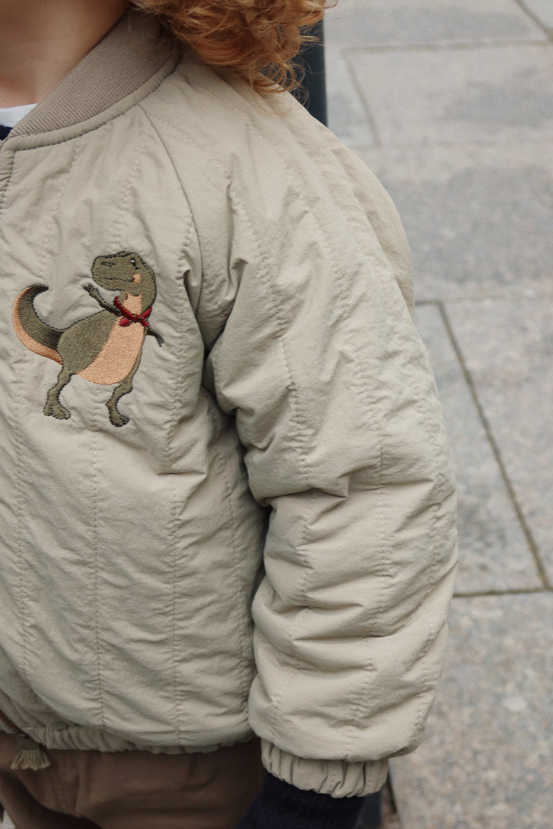 Juno Bomber Jacket - Laurel Oak Dinosaurs