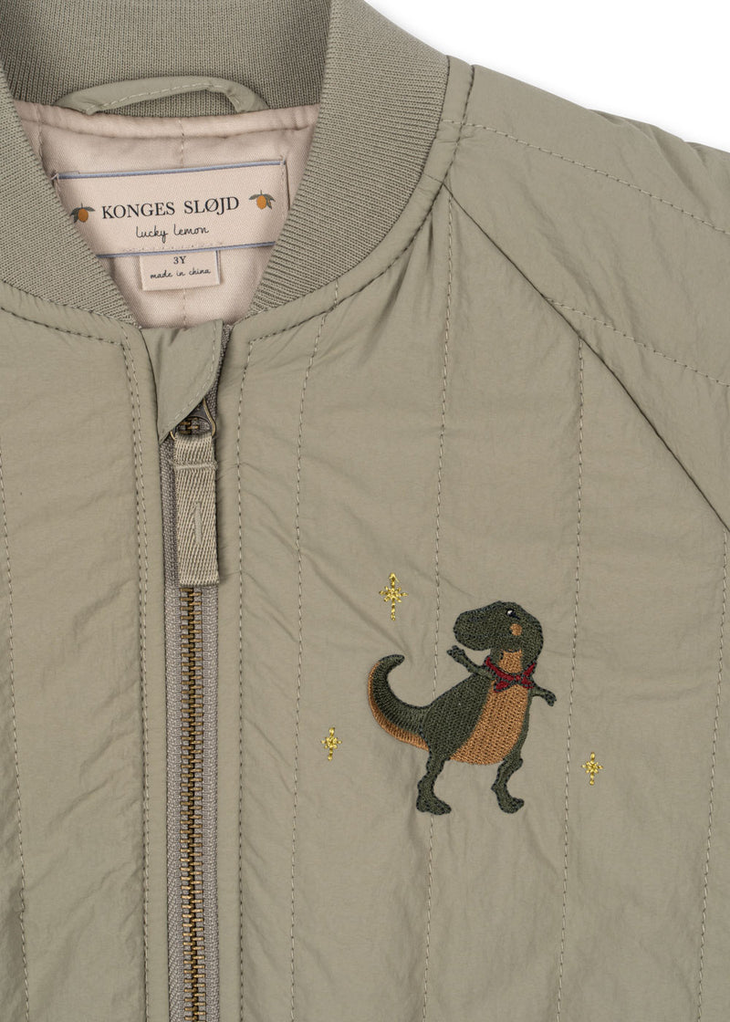 Juno Bomber Jacket - Laurel Oak Dinosaurs