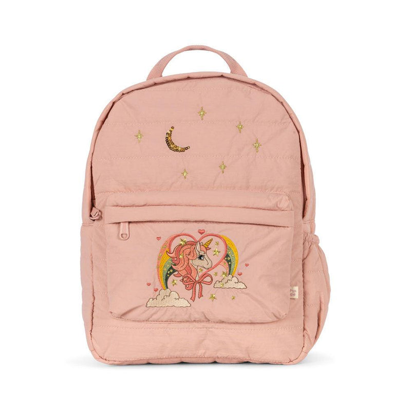 Konges Sloejd Juno Quilted Backpack Mellow Rose - Swanky Boutique