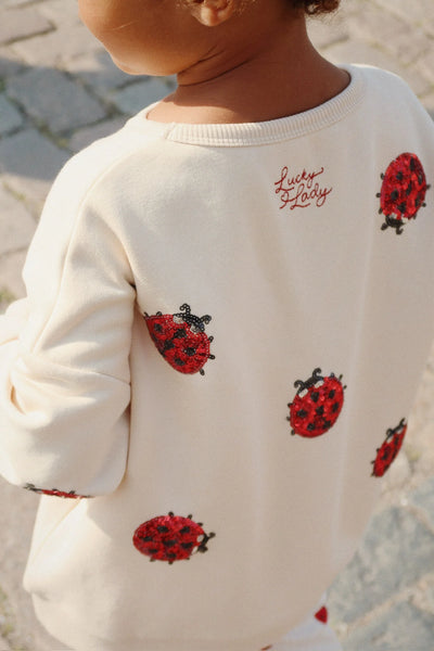 Konges Sloejd LOU LADYBUG GLITTER SWEATSHIRT OCS - Swanky Boutique