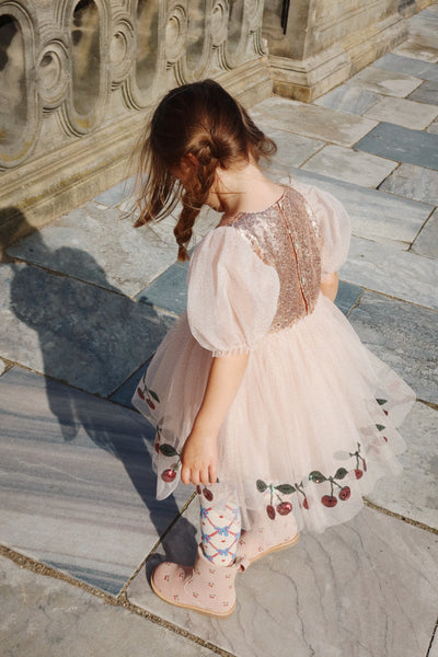 Mei Dress - Gold Blush