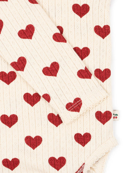 Konges Sloejd Minnie Newborn Body Amour Rouge-Swanky Boutique
