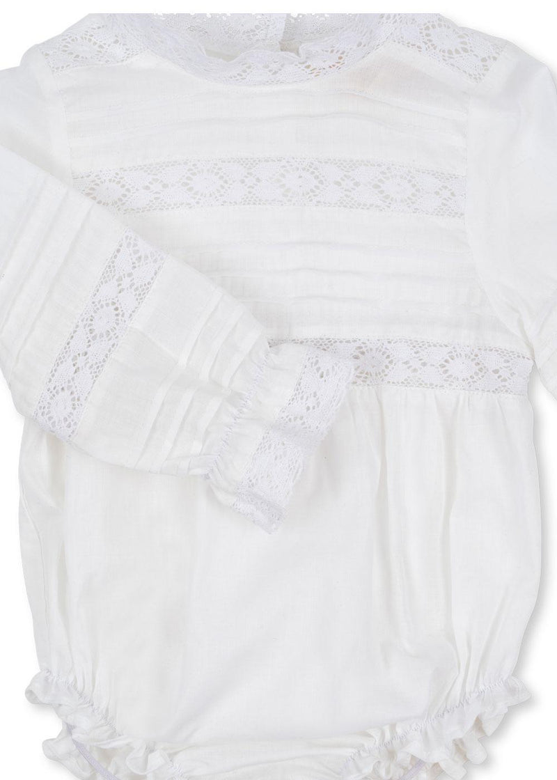 Konges Sloejd Orchid Baby Romper White Lace - Swanky Boutique Malta 