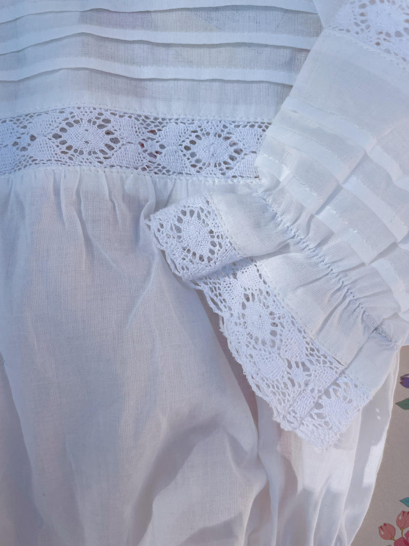 Konges Sloejd Orchid Baby Romper White Lace - Swanky Boutique Malta 