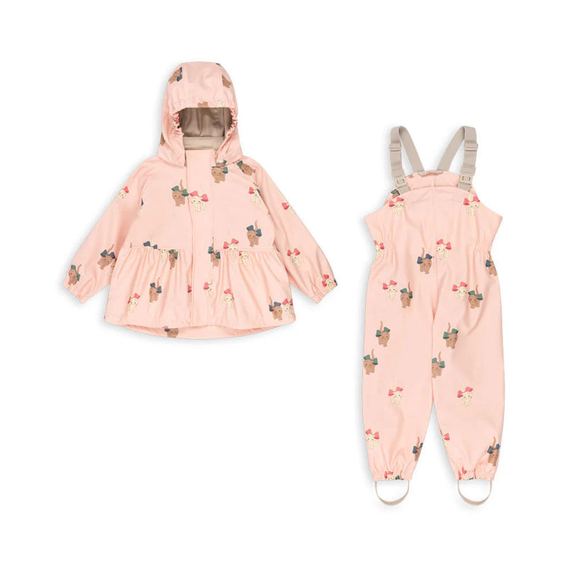 Konges Sloejd RAINY PALME SET GIRL Bow Kitty Pink - Swanky Boutique