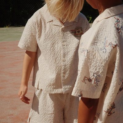 Konges Sloejd- Shorts, Elliot Stripe Blue- Swanky Boutique Malta
