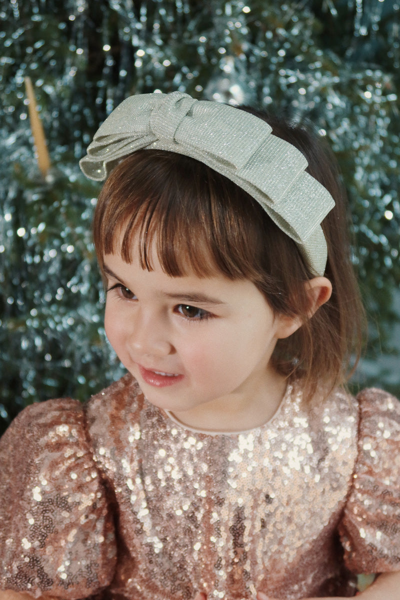 Starla Bow Wow Dress - Gold Blush