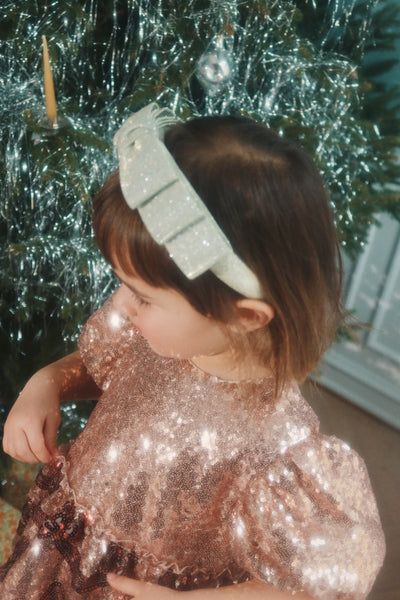 Starla Bow Wow Dress - Gold Blush