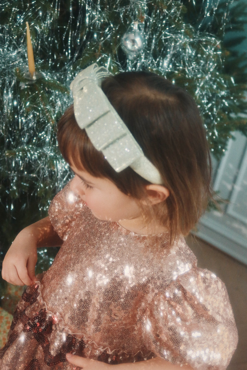 Starla Bow Wow Dress - Gold Blush