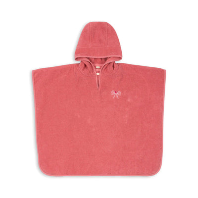 Konges Sloejd terry poncho embroidery gots flamingo plume - Swanky Boutique 