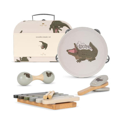 Konges Sloejd Wooden Music Set Crocodile - Swanky Boutique