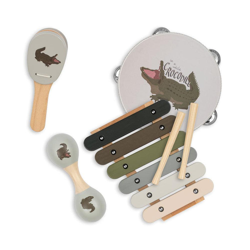 Konges Sloejd Wooden Music Set Crocodile - Swanky Boutique
