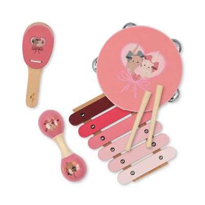 Konges Sloejd Wooden Music Set FSC Bow Kitty  - Swanky Boutique