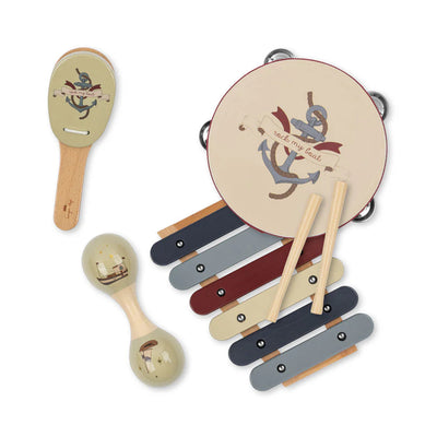 Konges Sloejd Wooden Music Set FSC Dot Sailor - Swanky Boutique 
