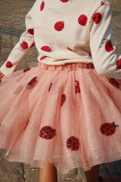 Konges Sloejd YVONNE LADYBUG SKIRT Ladybug Sequin - Swanky Boutique