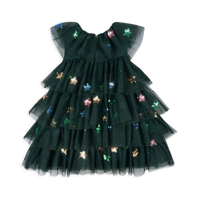 Konges Sloejd Yvonne Christmas Dress Hunter Green - Swanky Boutique