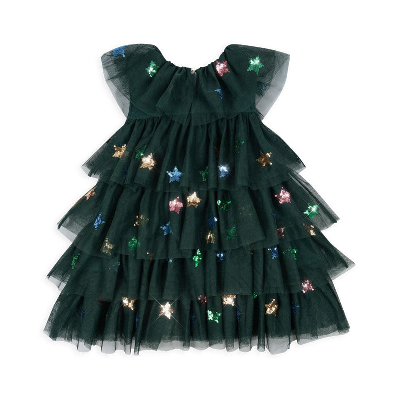 Konges Sloejd Yvonne Christmas Dress Hunter Green - Swanky Boutique