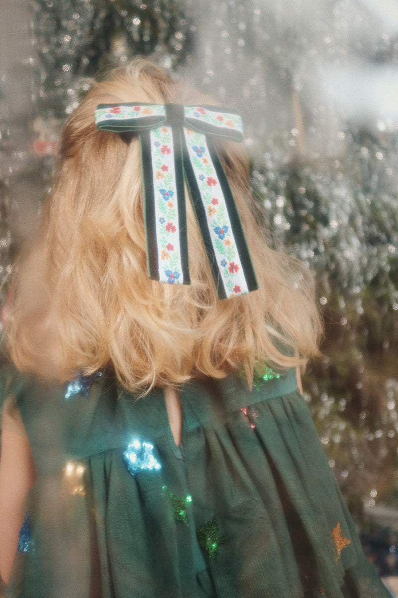Konges Sloejd Yvonne Christmas Dress Hunter Green - Swanky Boutique