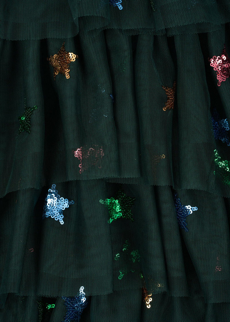Konges Sloejd Yvonne Christmas Dress Hunter Green - Swanky Boutique